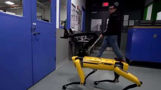 Обнародовано ВИДЕО борьбы человека и робота-собаки