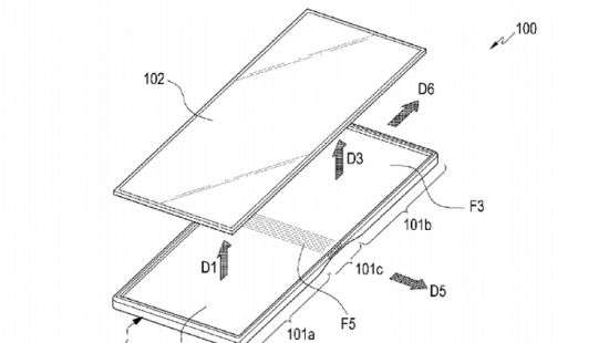 Samsung выдан патент на гибкий смартфон