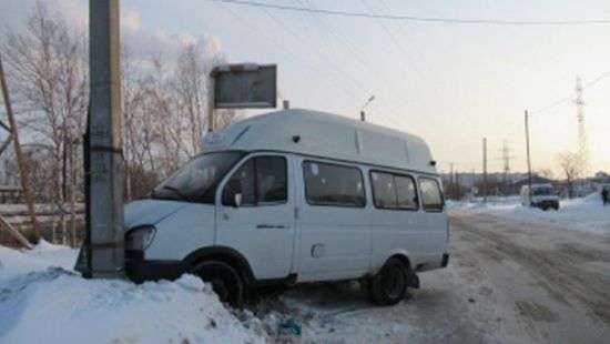 Пьяный россиянин угнал маршрутку, чтоб доехать домой