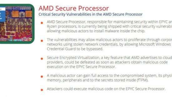 В чипах AMD обнаружены критические уязвимости
