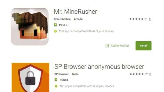 В Google Play обнаружены вредоносные криптомайнеры
