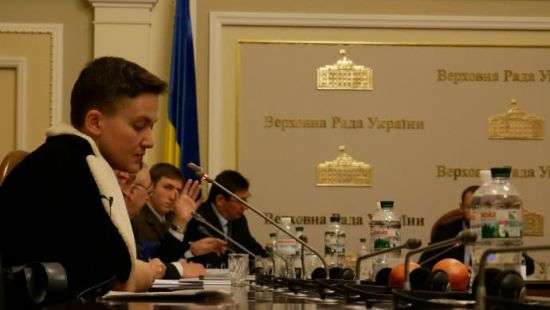 Савченко снова пришла в Раду с гранатами (ФОТО)