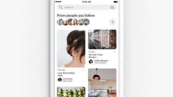 В Pinterest появилась лента
