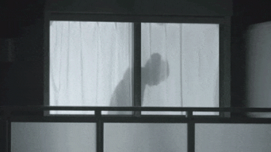 В Японии создана система, которая пугает воров тенями на шторах