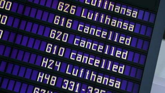 Сегодня Lufthansa отменит более 800 рейсов