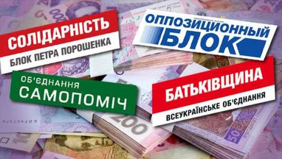 НАПК распределило 514 млн бюджетных гривен среди шести парламентских партий