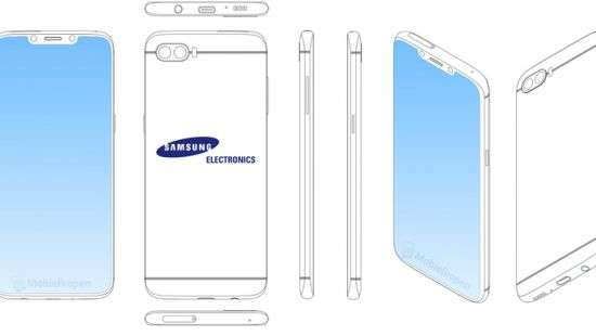 Samsung может выпустить смартфон в стиле iPhone X