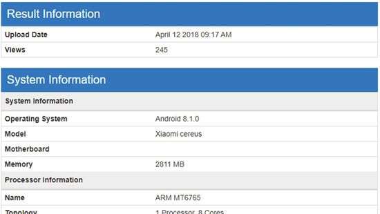 Замечен новый смартфон Xiaomi