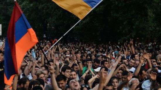 В Армении полиция задержала 84 человека