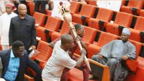 В Нигерии на заседании парламента неизвестные украли жезл для принятия решений (ВИДЕО)