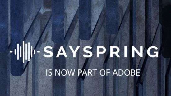 Adobe купила Sayspring