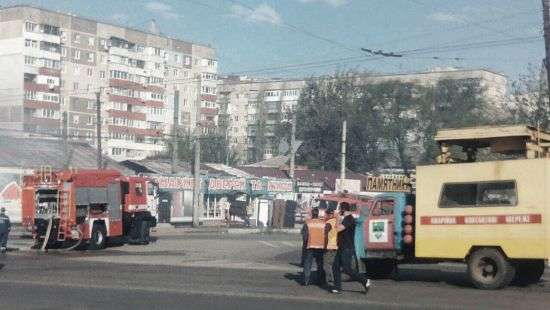 Пожар в Кропивницком: занялся один из местных рынков