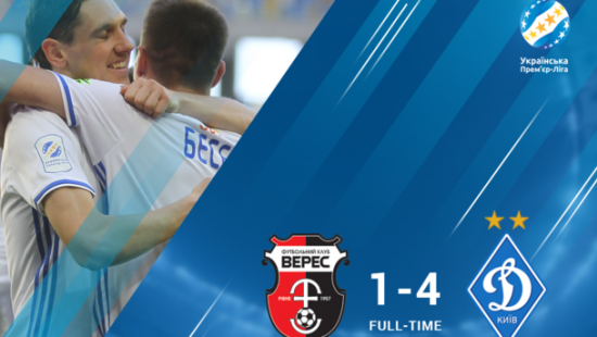 «Динамо» разгромило «Верес»