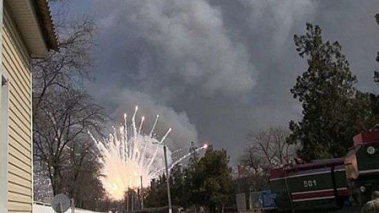 Полиция перекрыла дороги в Балаклее, где взрываются снаряды