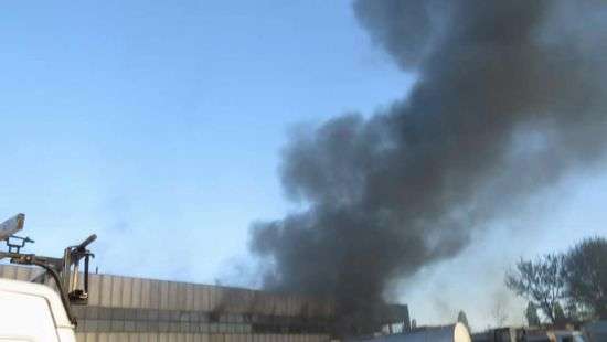 Под Киевом горели склады, есть пострадавшие (ФОТО)