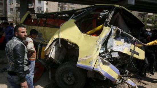 В Египте грузовик протаранил автобус с туристами, 50 раненых