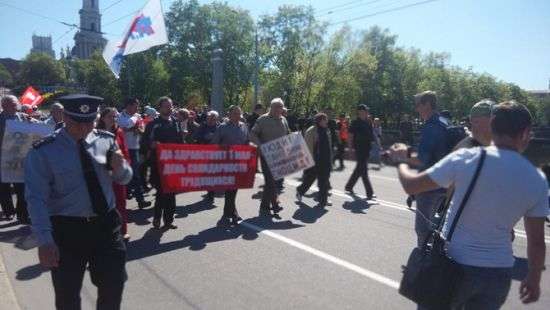 Неизвестные разгромили офис пророссийской организации «Трудовая Харьковщина»