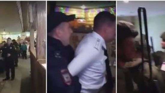 В РФ пьяные офицеры вызвали спецназ, чтобы отбиться от полиции (ВИДЕО)