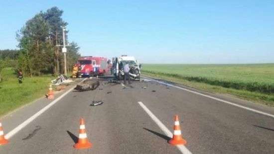 В ДТП в Беларуси попали дети из Украины