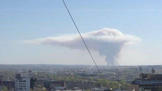 В России горит бывший полигон и взрываются боеприпасы: проводится эвакуация