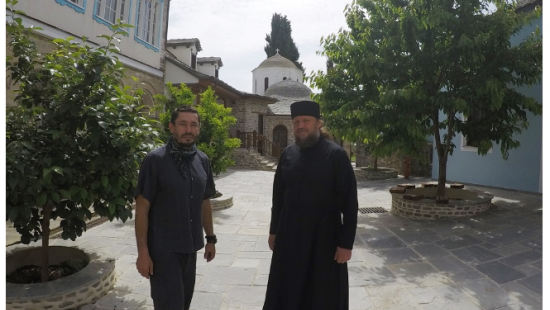 Братья Десятинного монастыря совершили морской крестный ход на Афон