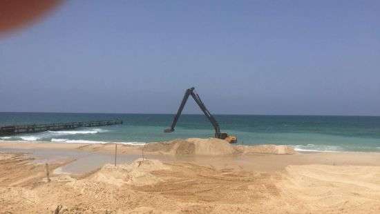 Израиль начал строительство морского барьера на границе с Сектором Газа