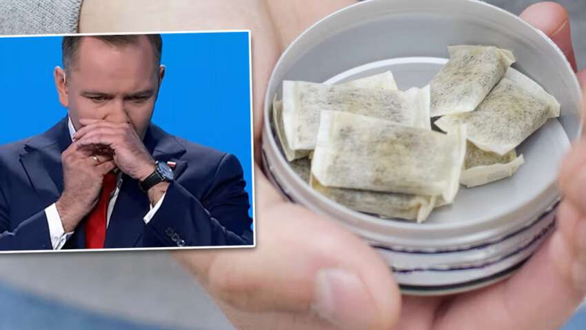 Курьез в прямом эфире: у президента Польши из кармана выпал пакетик со снюсом