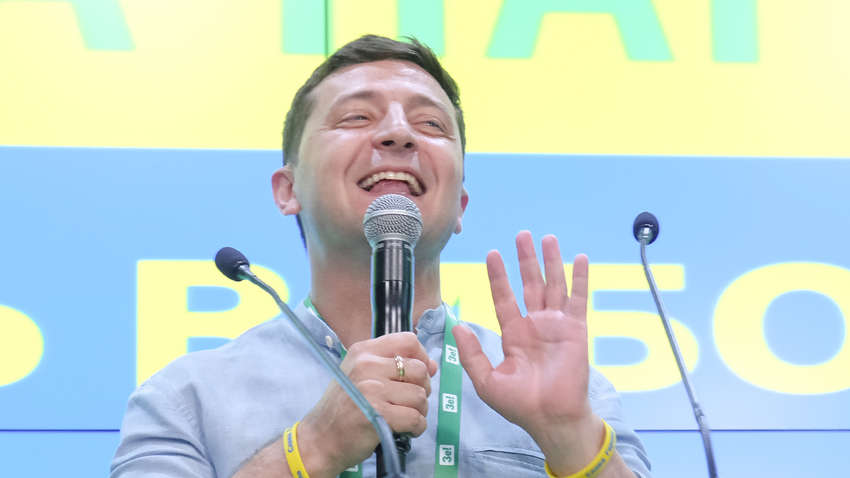 Вечерний квартал впервые пошутил над Зеленским