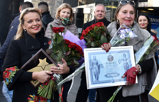 В Киеве засияли звезды Витовской и Кадочниковой