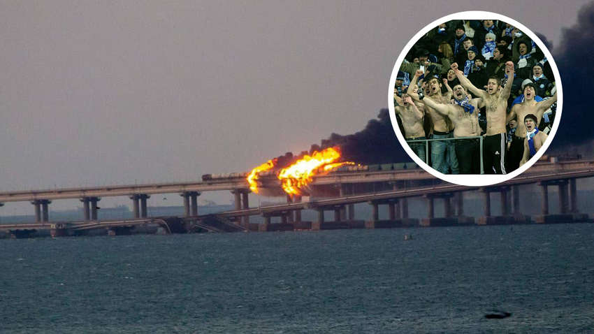 Футбольные фанаты сочинили песню о Керченском мосте и поют ее в пабах (ВИДЕО) Футбольные фанаты сочинили песню о Керченском мосте и поют ее в пабах (ВИДЕО)