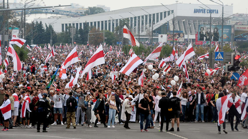 Підсумки сьогоднішніх протестів в Білорусі: правоохоронці затримали півтори сотні людей