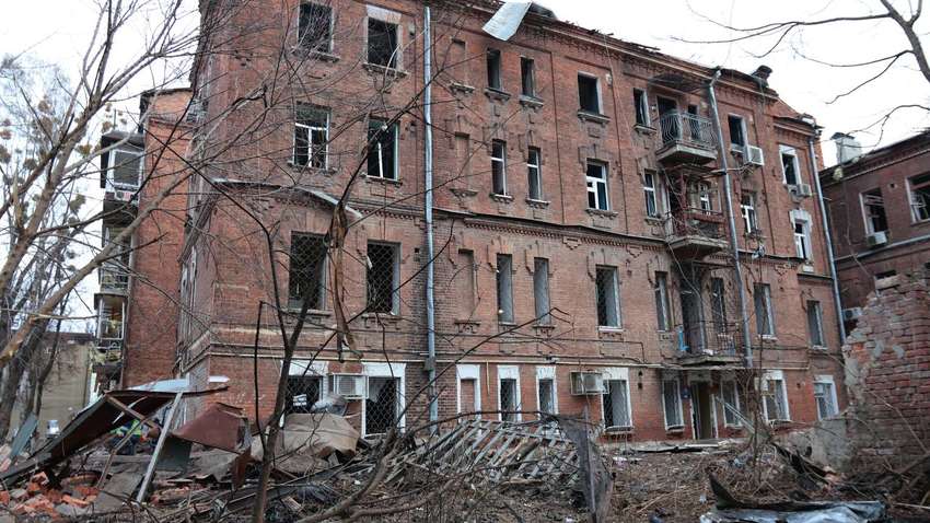 Что делается в центре Харькова после ракетного удара