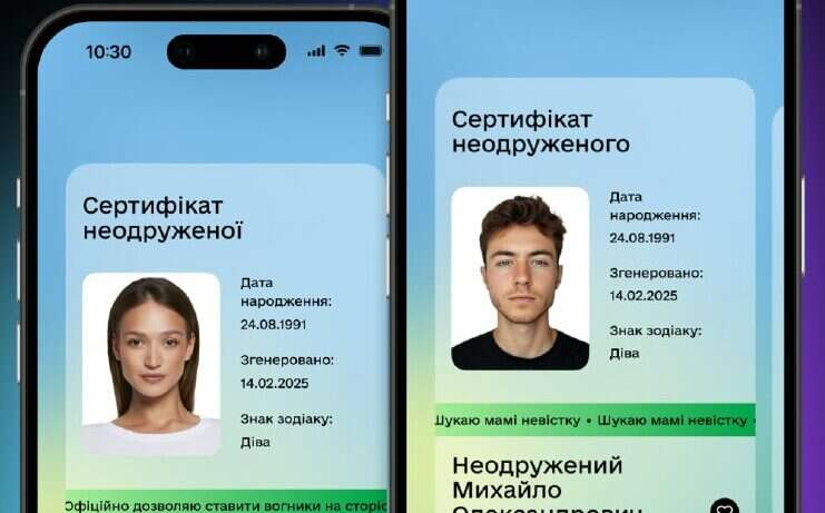 У Дії з’явилися сертифікати для неодружених: це не є документом