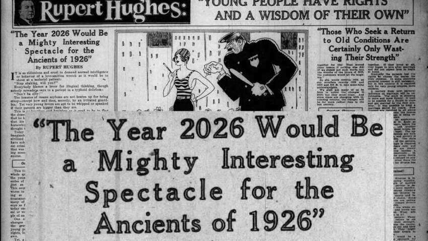 Неймовірні прогнози на 2026 рік, що були зроблені у 1926 році Неймовірні прогнози на 2026 рік, що були зроблені у 1926 році