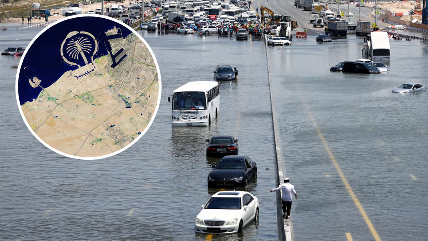 Наводнение в Дубае: появились спутниковые снимки до и после прихода стихии Наводнение в Дубае: появились спутниковые снимки до и после прихода стихии