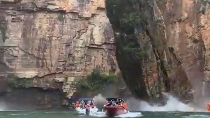 У Бразилії стіна каньйону впала на човни – є загиблі