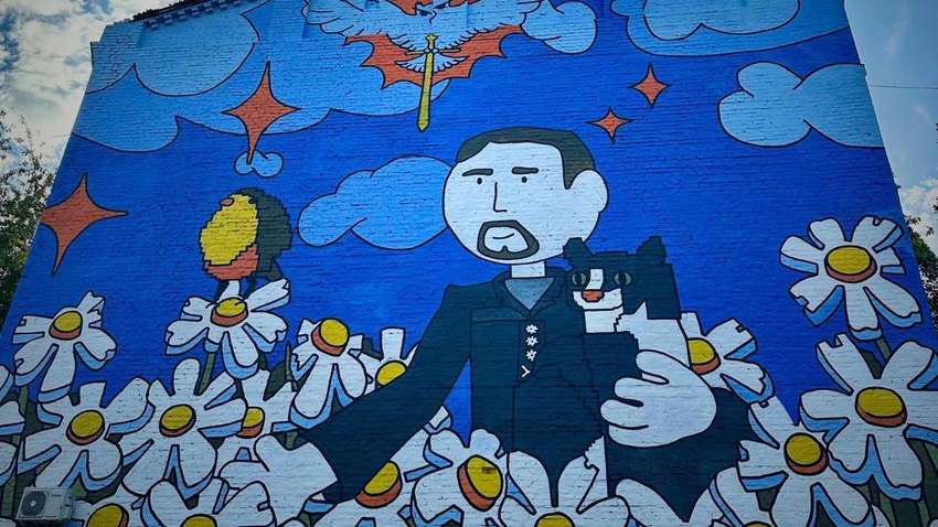 В Киеве появился мурал, посвященный ГУР