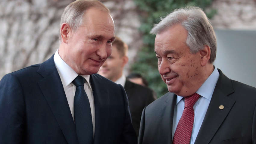 Генсек ООН розповів про що говорив з Путіним, мирної угоди поки не буде Генсек ООН розповів про що говорив з Путіним, мирної угоди поки не буде