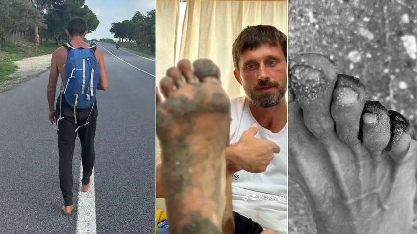 Чоловік встановив рекорд, подолавши босоніж величезну відстань: скільки пройшов 