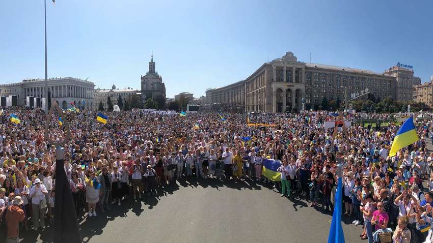 В полиции назвали число участников "Марша защитников Украины"