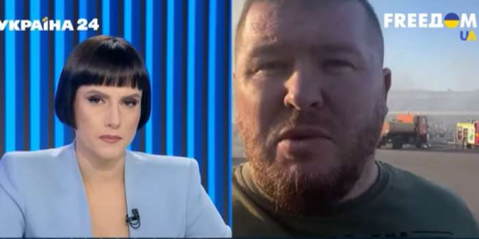 Ведуча FreeДом попросила голову ОВА перейти на російську, коли той розповідав про обстріл Кременчука Ведуча FreeДом попросила голову ОВА перейти на російську, коли той розповідав про обстріл Кременчука