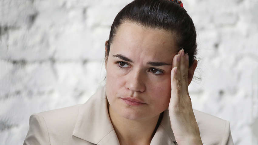 Тихановська записала відеозвернення після втечі до Литви