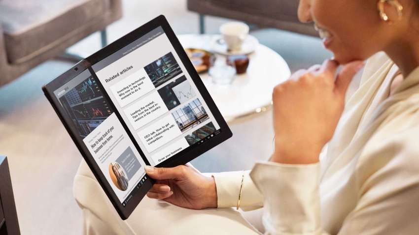 Компания Lenovo представила первый в мире гибкий ноутбук Компания Lenovo представила первый в мире гибкий ноутбук