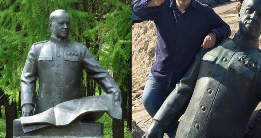 Під Києвом знесений бюст Маршала Жукова: на черзі Харків