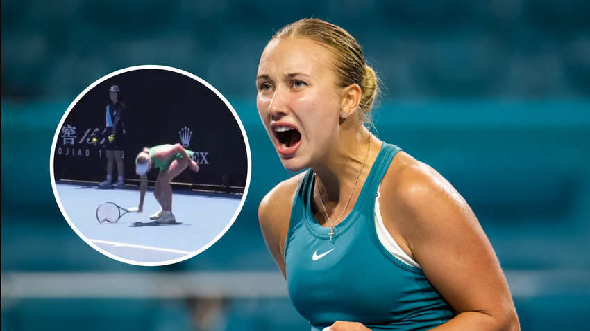 Росіянка у божевільному гніві розтрощила ракетку на Australian Open (ВІДЕО)
