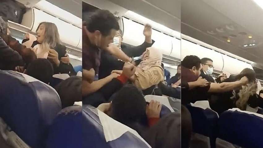 Крики і тягання за волосся: на борту літака в Туреччині пасажири побилися через полицю (ВІДЕО)