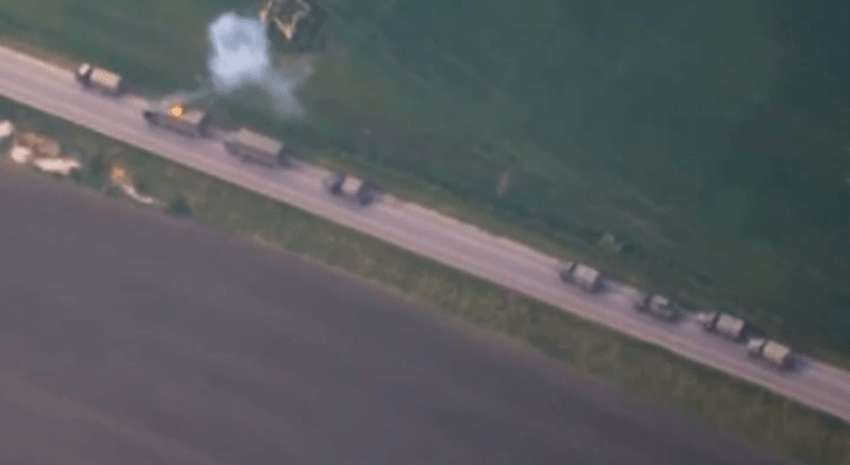 В США раскрыли подробности уничтожения колонны российской техники в Курской области