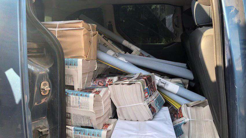 В Кіровоградській області на окрузі №100 активісти розкрили агітаційну схему проти кандидата Духно