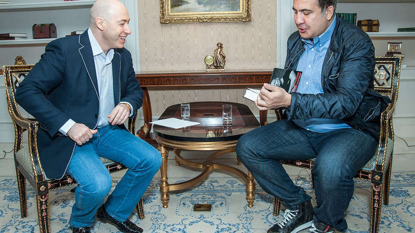 Саакашвілі підтримав Гордона в скандалі через інтерв'ю з Гіркиним 