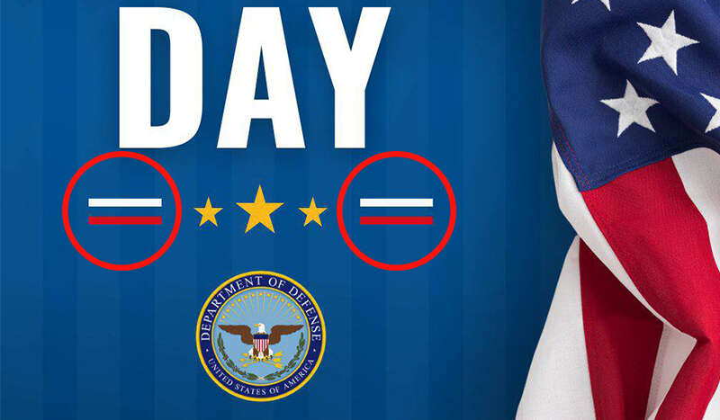 Скандал в США: Пентагон поздравил американцев с Днем флага, прикрепив российский триколор (ФОТО)